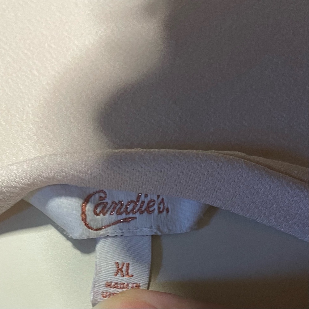 Candie’s Pink knot top size XL - Picture 5 of 6